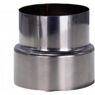 Riduzione HOHOVYVY da Ø 80 mm a Ø 60 mm, riduzione del tubo del fumo, riduttore del tubo del fumo, tubo di scarico in acciaio inox : Climafast
