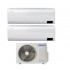 Climatizzatore Condizionatore Dual Split Inverter Samsung Serie Windfree Elite 9000+12000 btu con AJ040TXJ2KG/EU A+++ Wi-Fi 9+12 R-32 : Climafast