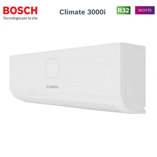 Climatizzatore condizionatore bosch inverter serie climate 3000i 12000 btu cl3000i-set 35 we r-32 wi-fi optional