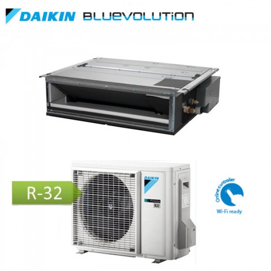 Climatizzatore condizionatore daikin bluevolution inverter canalizzato ultrapiatto 18000 btu wi-fi ready a+ r-32 fdxm50f3 : climafast