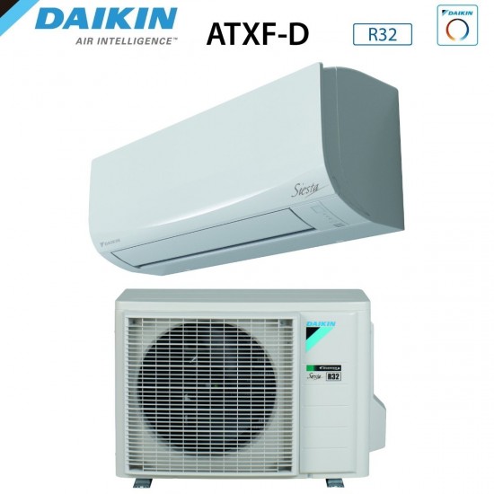 Condizionatore daikin inverter serie siesta atxf-c 12000 btu atxf35c + arxf35c r-32 wi-fi optional classe a++/a : climafast
