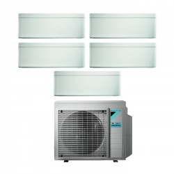 Climatizzatore condizionatore daikin bluevolution penta split inverter serie stylish white 9+9+9+9+12 con 5mxm90n r-32 wi-fi integrato : climafast