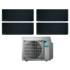 Climatizzatore condizionatore daikin bluevolution quadri split inverter serie stylish total black 9+9+9+12 con 4mxm80n r-32 wi-fi integrato : climafast