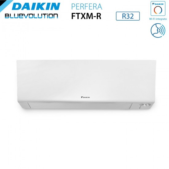 Climatizzatore Condizionatore Daikin Bluevolution Dual Split Inverter serie FTXM/R PERFERA WALL 9+12 con 2MXM50A R-32 Wi-Fi Integrato 9000+12000 : climafast