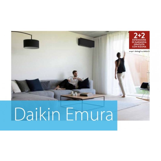 Condizionatore daikin dual split inverter serie emura iii black wi-fi r-32 bluevolution 7000+12000 con 2mxm68n : climafast 
