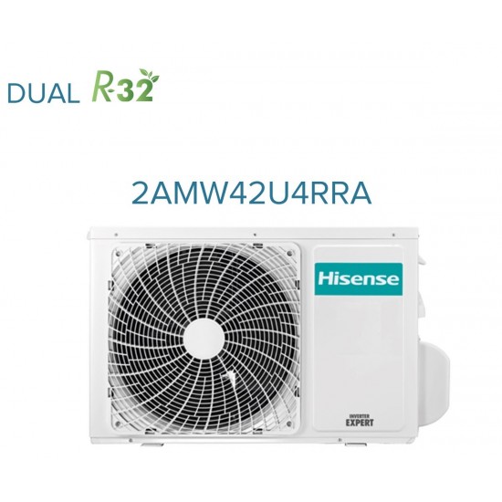 Condizionatore hisense dual split r-32 new energy 9000+12000 btu wifi inverter 2amw42u4rgc a++