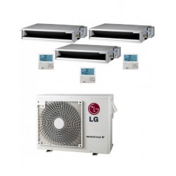 Climatizzatore Condizionatore LG Trial Split Canalizzato 9000+9000+18000 BTU R-32 Con MU4R25 U40 : Climafast