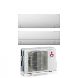 Climatizzatore Condizionatore Mitsubishi Electric Dual Split Inverter Serie MSZ-BT 12+12 con MXZ-2F53VF4 R-32 Wi-Fi Integrato 12000+12000 : Climafast