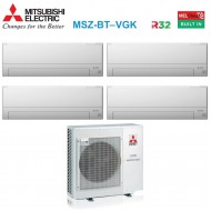 Climatizzatore Condizionatore Mitsubishi Electric Quadri Split Inverter Serie MSZ-BT 9+9+9+12 con MXZ-4F72VF R-32 Wi-Fi Integrato 9000+9000+9000+12000 : Climafast