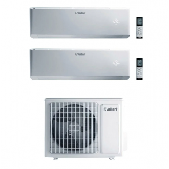 Condizionatore vaillant dual split inverter serie climavair exclusive vai 5 9+12 con vaf8-040w2no r-32 9000+12000 : climafast